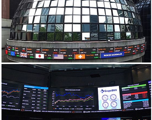 墨西哥证券交易所安装拉美最大LED显示墙.jpg